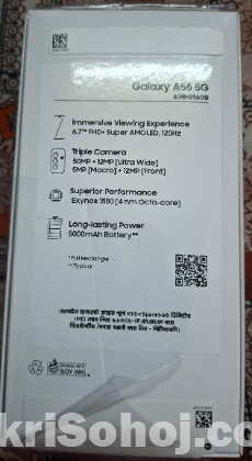 Samsung A56 8/256GB BD Official With Boxed